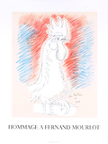 Homage a Fernand Mourlot Collectable Print by Jean Cocteau