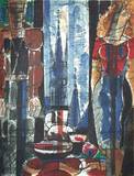 Interieur Flamand Samlertryk af Marcel Gromaire