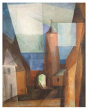 Gruetzturm in Treptow Collectable Print by Lyonel Feininger