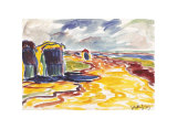 Strand mit Körben, c.1909 Collectable Print by Karl Schmidt-Rottluff