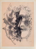 Tete et Feuille Collectable Print by Fernand Leger