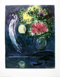 Liebespaar mit Blumen 1949 Sammlerdrucke von Marc Chagall