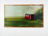 Roter Wagen Serigraph by Peter-Torsten Schulz