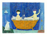 Yellow Bathtub, 2000 Limited Edition by Paula Mcardle