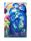 Der Turm der Blauen Pferde Collectable Print by Franz Marc