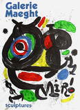 Galerie Maeght, Sculptures Collectable Print by Joan Miró