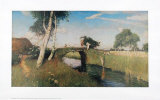 Sommer am Moorkanal Collectable Print by Otto Modersohn