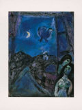 Abend Am Fenster, 1950 Collectable Print by Marc Chagall