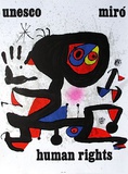 UNESCO Human Rights Collectable Print by Joan Miró