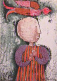 Enfant avec un oiseau I Collectable Print by Graciela Rodo-boulanger