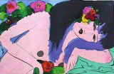 Cheveux Bleus Limited Edition by Walasse Ting