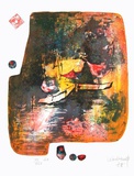 Bord du Lac III Collectable Print by Lebadang