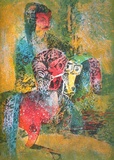 Cheval en Habit de Fete II Collectable Print by Lebadang