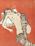 Serie Nus - Nu aux Jambieres Limited Edition by Jean Jansem