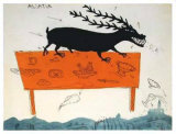 Alsatiae - Un Cerf a Table Limited Edition by Raymond Waydelich
