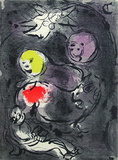 La Bible - le Prophete Daniel Avec les Lions Limited edition van Marc Chagall La Bible - le Prophete Daniel Avec les Lions Limited edition van Marc Chagall