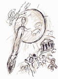 Plafond de Lopera - Daphnis et Chloe Collectable Print by Marc Chagall Plafond de Lopera - Daphnis et Chloe Collectable Print by Marc Chagall