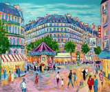 Manege le Soir a Paris Limited Edition by Jean-claude Picot