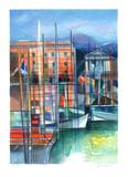 Cote d'Azur - le Port de Nice Edición limitada por Camille Hilaire Cote d'Azur - le Port de Nice Edición limitada por Camille Hilaire
