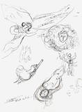 Plafond de Lopera - la Flute Enchantee Edition limitée par Marc Chagall
