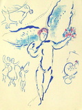 Plafond de Lopera - Loiseau de Feu Edition limitée par Marc Chagall