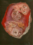Trois Personnages II Collectable Print by Leonor Fini