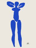 Papiers Decoupes - Nu Bleu Debout Collectable Print by Henri Matisse