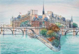 Paris, Pointe du Vert-Galant Edition limitée par Rolf Rafflewski
