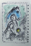 Cheval Bleu au Couple Sammlerdrucke von Marc Chagall