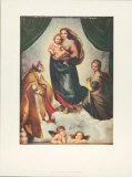 Sixtinische Madonna Poster von Raphael 