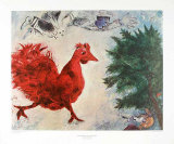 Der Rote Hahn Láminas por Marc Chagall Der Rote Hahn Láminas por Marc Chagall