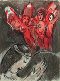 La Bible - Sara et les Anges Reproductions pour les collectionneurs par Marc Chagall