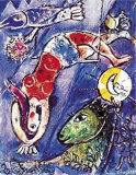 Blauer Zirkus Ausschnitt Collectable Print by Marc Chagall