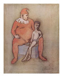 Harlequin and Boy Láminas por Pablo Picasso