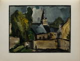 L'Eglise de Bougival, 1913 Edition limitée par Maurice de Vlaminck