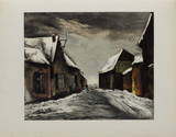 Allainville Sous la Neige, 1946 Limited Edition by Maurice de Vlaminck