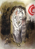La Bible - Noemie et Ses Belles-Filles Limited edition van Marc Chagall La Bible - Noemie et Ses Belles-Filles Limited edition van Marc Chagall