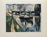 La Seine a Poissy, 1908 Limited Edition by Maurice de Vlaminck