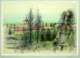 Clocher du Vaudoue II Limited Edition by Jean Carzou
