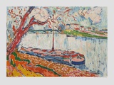 Freighter on the Seine at Chatou Collectable Print by Maurice de Vlaminck