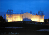Reichstag - Vorderseite Nachts - Signed Sammlerdrucke von Christo 