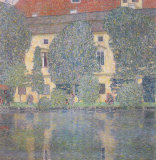 The Castle Kammer Seen from the Lake Atter Poster par Gustav Klimt