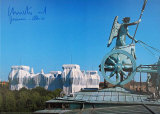 Reichstag - Blick Vom Dach Brandenburger Tor - Signed Collectable Print by Christo 