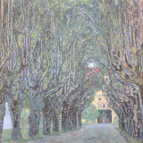 Parkway in Front of Castle Kammer at Lake Atter Posters par Gustav Klimt