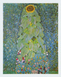 Sunflower Posters van Gustav Klimt Sunflower Posters van Gustav Klimt