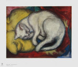 Die weiße Katze Sammlerdrucke von Franz Marc