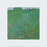 Poppy Field, 1907 Print by Gustav Klimt