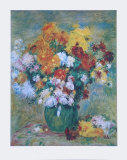Chrysanthemes Pósters por Pierre-Auguste Renoir
