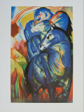 Der Turm der Blauen Pferde, 1913 Kunst von Franz Marc
