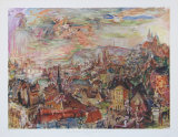 View of Prague Reproductions pour les collectionneurs par Oskar Kokoschka